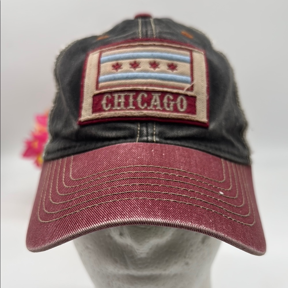 Legacy Chicago Flag Patch Cap Adjustable Ht7710f - image 1